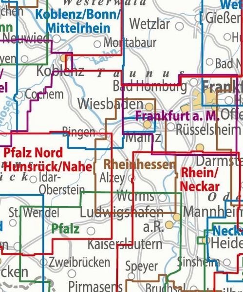 Produktbild: ADFC-Regionalkarte Rheinhessen, 1:50.000, mit Tagestourenvorschlägen, reiß- und wetterfest, E-Bike-geeignet, GPS-Tracks Download