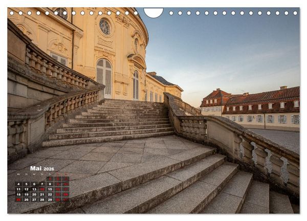 Produktbild: Schloss Solitude bei Tag und bei Nacht (Wandkalender 2026 DIN A4 quer), CALVENDO Monatskalender