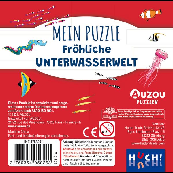 Produktbild: Auzou Mein Puzzle - Fr&ouml;hliche Unterwasserwelt