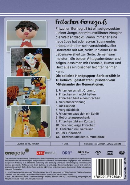 Produktbild: Fritzchen Gernegro&szlig; - Folgen 1-13