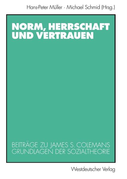 Produktbild: Norm, Herrschaft und Vertrauen
