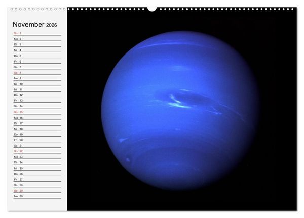 Produktbild: Sonne, Monde und Planeten (hochwertiger Premium Wandkalender 2026 DIN A2 quer), Kunstdruck in Hochglanz