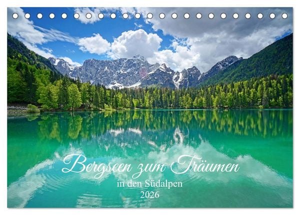 Produktbild: Bergseen zum Tr&auml;umen (Tischkalender 2026 DIN A5 quer), CALVENDO Monatskalender