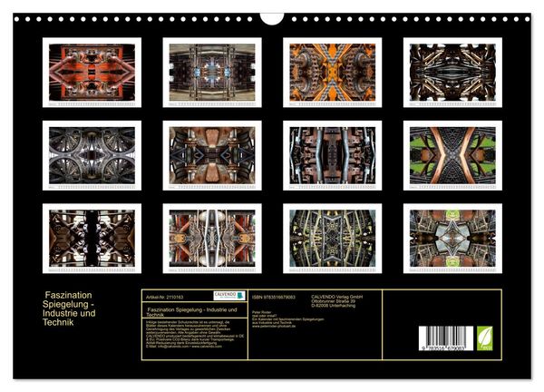 Produktbild: Faszination Spiegelung - Industrie und Technik (Wandkalender 2026 DIN A3 quer), CALVENDO Monatskalender