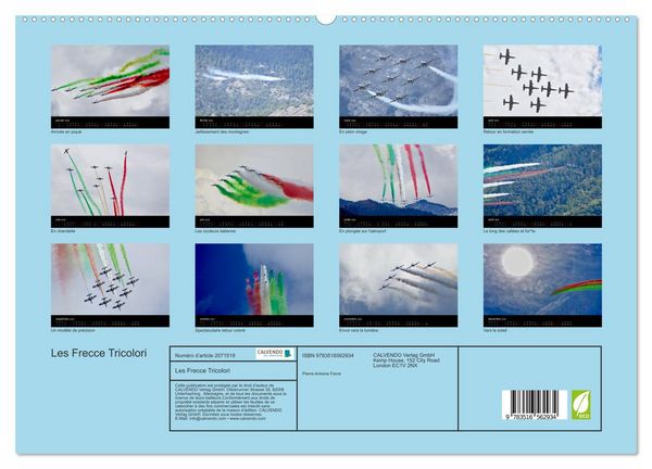 Produktbild: Les Frecce Tricolori (Calendrier mural 2026 DIN A2 vertical) calendrier de bureau