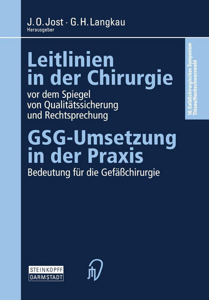 Produktbild: Leitlinien in der Chirurgie vor dem Spiegel von Qualit&auml;tssicherung und Rechtsprechung