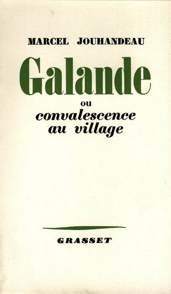Produktbild: Galande ou convalescence au village