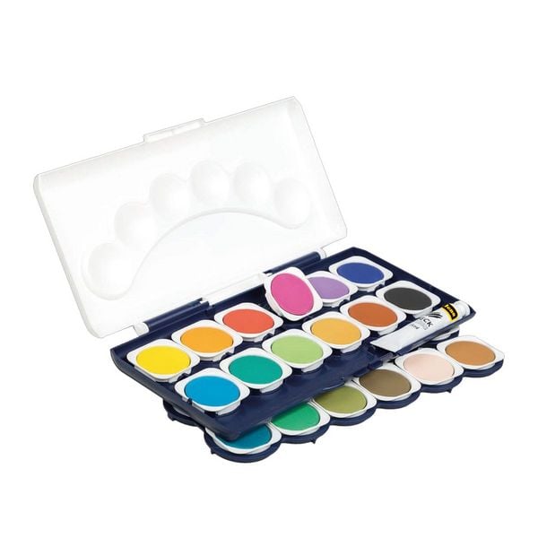 Produktbild: Idena Deckfarbkasten 24 Farben und 1 Tube Deckwei&szlig;
