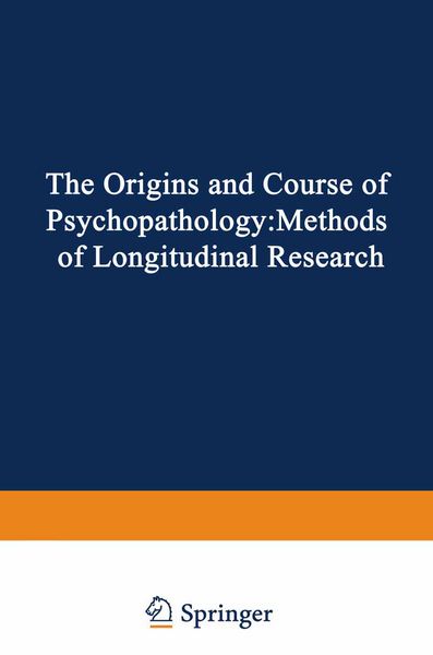 Produktbild: The Origins and Course of Psychopathology