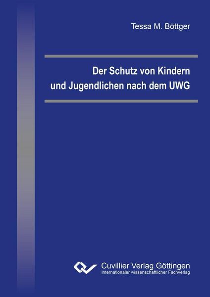 Produktbild: Der Schutz von Kindern und Jugendlichen nach dem UWG