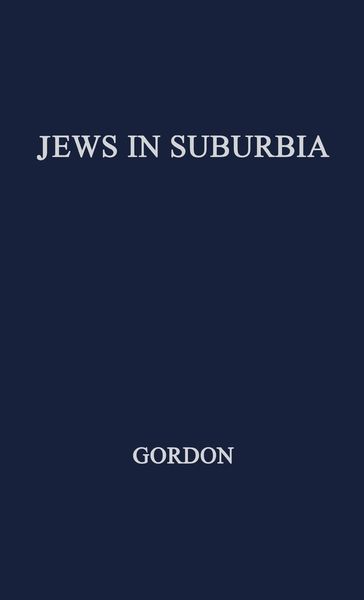 Produktbild: Jews in Suburbia