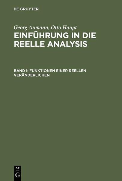 Produktbild: Funktionen einer reellen Ver&auml;nderlichen