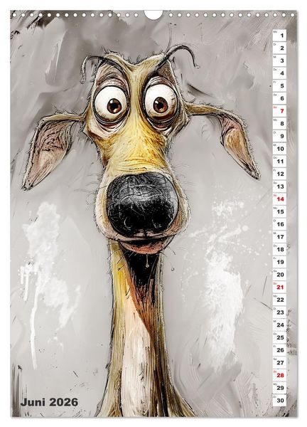 Produktbild: Hund mit Pfiff (Wandkalender 2026 DIN A3 hoch), CALVENDO Monatskalender
