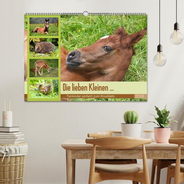 Produktbild: Die lieben Kleinen ... Tierkinder einfach zum Knuddeln (Wandkalender 2026 DIN A2 quer), CALVENDO Monatskalender