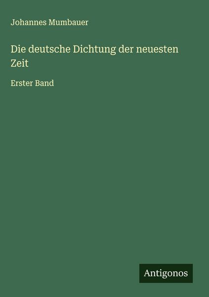 Produktbild: Die deutsche Dichtung der neuesten Zeit