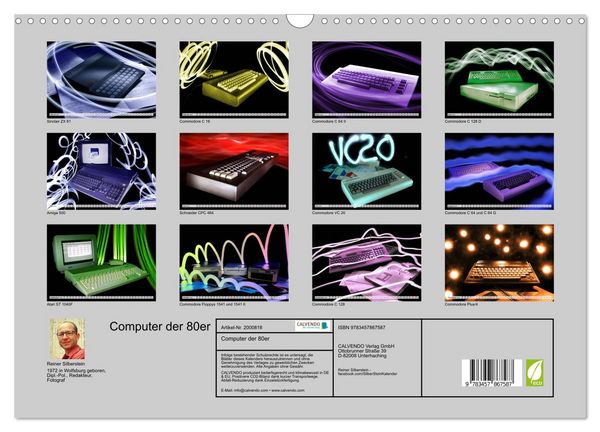 Produktbild: Computer der 80er (Wandkalender 2026 DIN A3 quer), CALVENDO Monatskalender