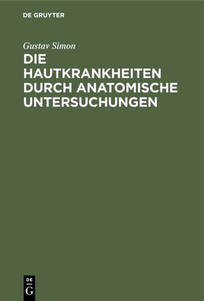 Produktbild: Die Hautkrankheiten durch anatomische Untersuchungen