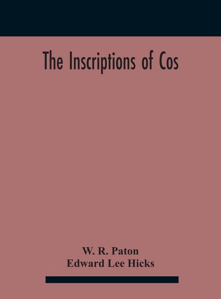 Produktbild: The Inscriptions Of Cos