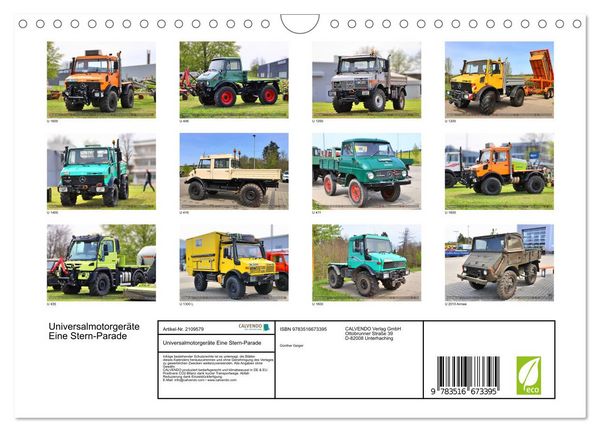 Produktbild: Universalmotorger&auml;te Eine Stern-Parade (Wandkalender 2026 DIN A4 quer), CALVENDO Monatskalender