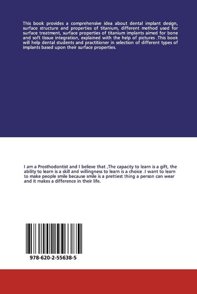 Produktbild: Surface Treatment of Titanium Implant and Dental Implant Design