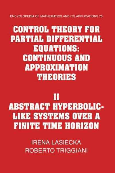 Produktbild: Control Theory for Partial Differential Equations