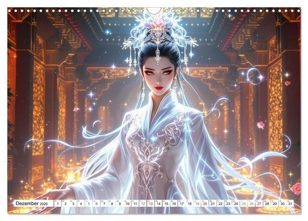 Produktbild: Fantasie Asia-Girls (Wandkalender 2026 DIN A3 quer), CALVENDO Monatskalender