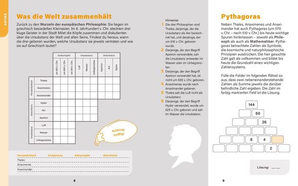 Produktbild: Die gro&szlig;en Philosophen I Wissen in R&auml;tseln