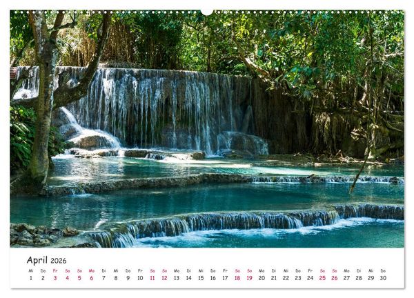 Produktbild: Laos - Im Herzen Indochinas (Wandkalender 2026 DIN A2 quer), CALVENDO Monatskalender