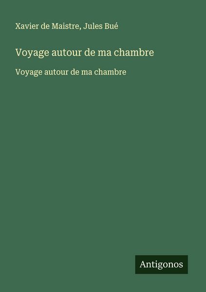Produktbild: Voyage autour de ma chambre