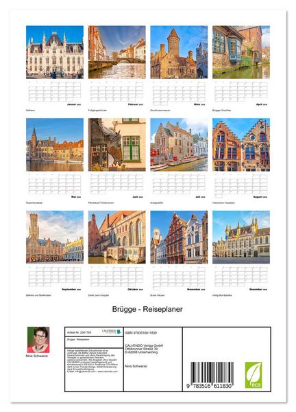 Produktbild: Br&uuml;gge - Reiseplaner (Wandkalender 2026 DIN A4 hoch), CALVENDO Monatskalender