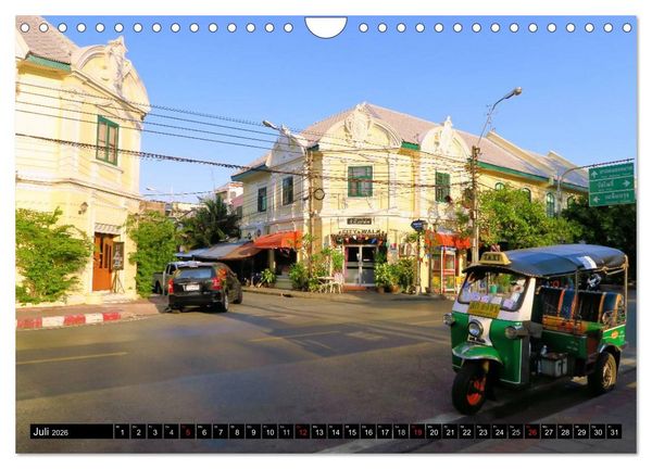 Produktbild: Bangkok: West trifft Fernost (Wandkalender 2026 DIN A4 quer), CALVENDO Monatskalender