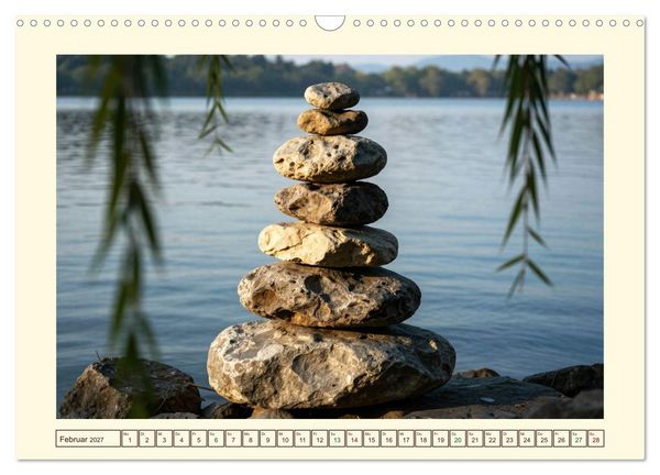 Produktbild: Gestaltete Stille - Wo die Natur zur Skulptur wird (Wandkalender 2027 DIN A3 quer), CALVENDO Monatskalender