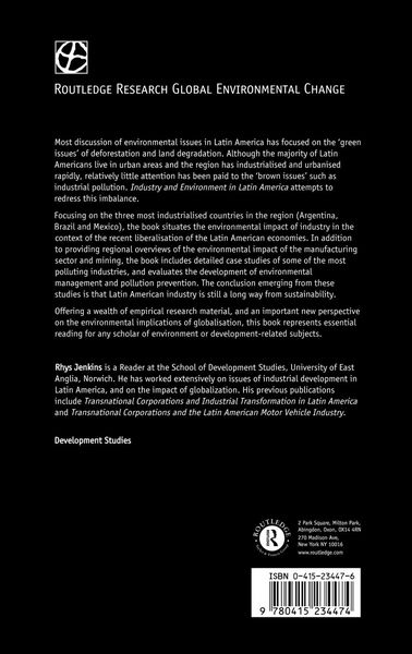 Produktbild: Industry and Environment in Latin America