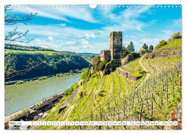 Produktbild: Kaub - Romantische Stadt am Rhein (Wandkalender 2026 DIN A3 quer), CALVENDO Monatskalender