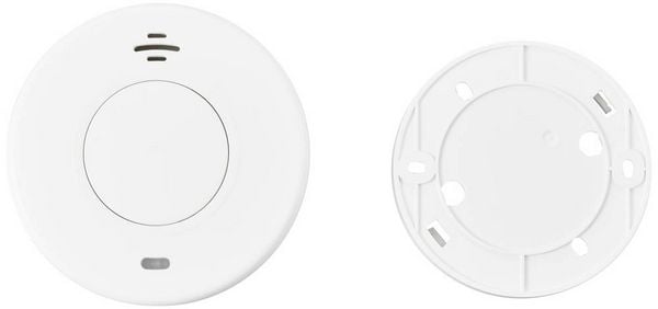 Produktbild: Sygonix EN14604 Funk-Rauchwarnmelder inkl. 10 Jahres-Batterie, vernetzbar batteriebetrieben (&Oslash; x H) 105 mm x 36 mm