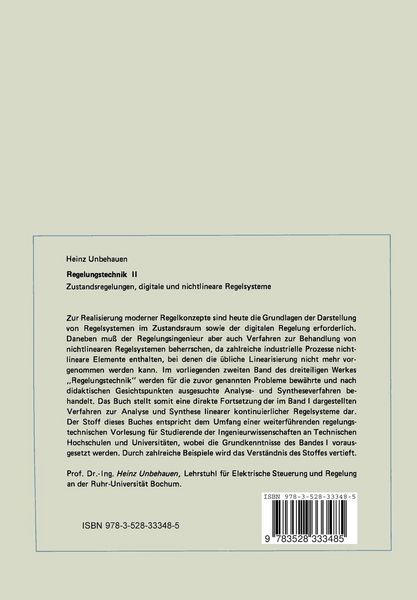 Produktbild: Regelungstechnik II