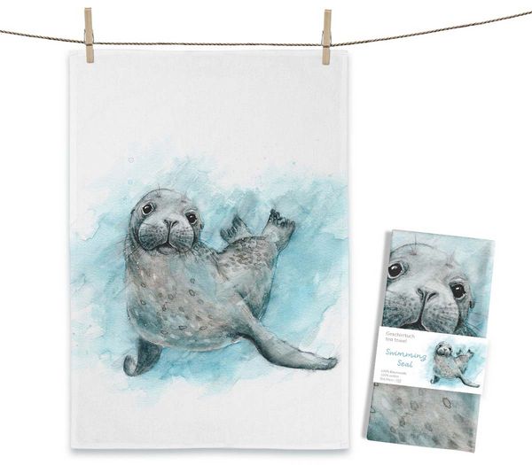 Produktbild: Geschirrtuch Swimming Seal