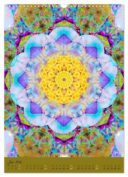 Produktbild: MANDALAS der Natur (Wandkalender 2026 DIN A3 hoch), CALVENDO Monatskalender