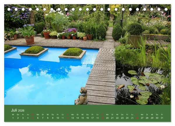Produktbild: G&auml;rten in Westfalen &ouml;ffnen ihre Pforten (Tischkalender 2026 DIN A5 quer), CALVENDO Monatskalender