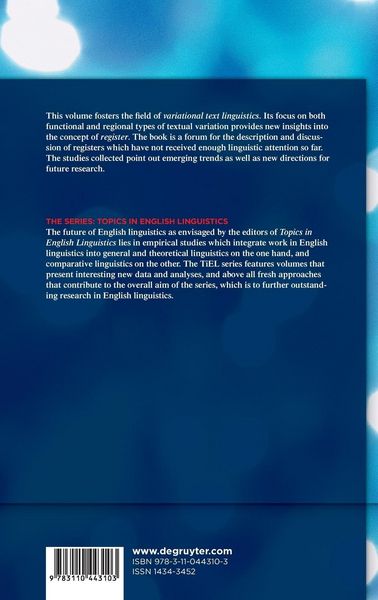 Produktbild: Variational Text Linguistics