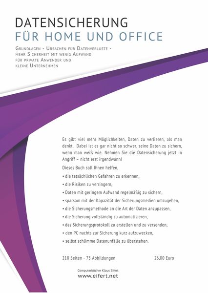Produktbild: Datensicherung f&uuml;r Home und Office