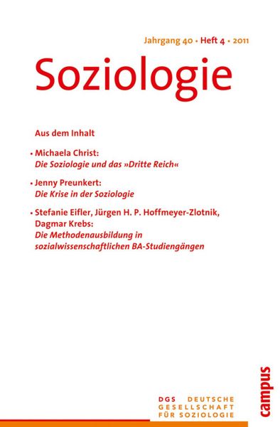 Produktbild: Soziologie 4.2011
