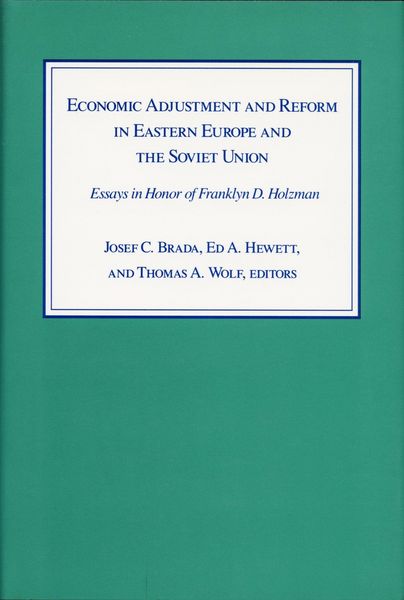 Produktbild: Economic Adjustment and Reform in Eastern Europe and the Soviet Union