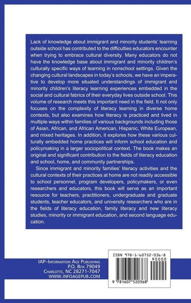 Produktbild: Multicultural Families, Home Literacies, and Mainstream Schooling (Hc)