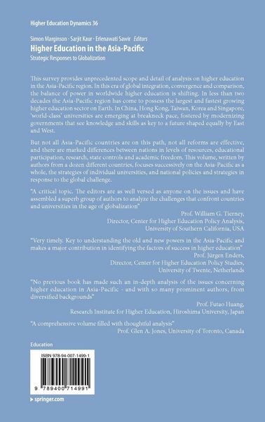Produktbild: Higher Education in the Asia-Pacific