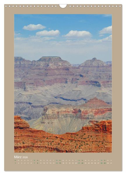 Produktbild: Erlebe mit mir den Grand Canyon (Wandkalender 2026 DIN A3 hoch), CALVENDO Monatskalender