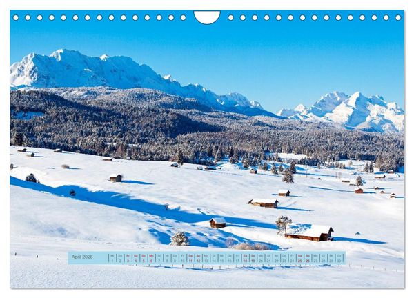 Produktbild: Mittenwald rundherum ein Wintertraum (Wandkalender 2026 DIN A4 quer), CALVENDO Monatskalender