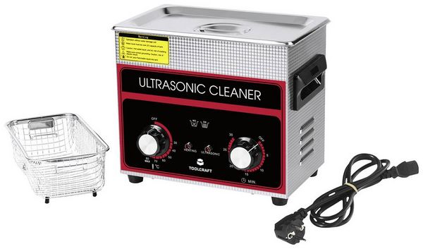 Produktbild: TOOLCRAFT USC-320 Ultraschallreiniger Schmuck, B&uuml;robedarf, Werkstatt 280 W 3.2 l mit Heizung, mit Reinigungskorb