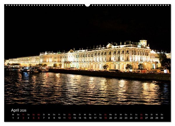 Produktbild: St. Petersburg (hochwertiger Premium Wandkalender 2026 DIN A2 quer), Kunstdruck in Hochglanz