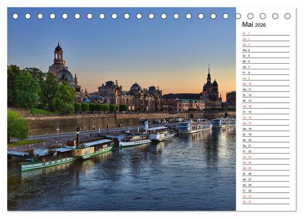 Produktbild: Schaufelraddampfer (Tischkalender 2026 DIN A5 quer), CALVENDO Monatskalender
